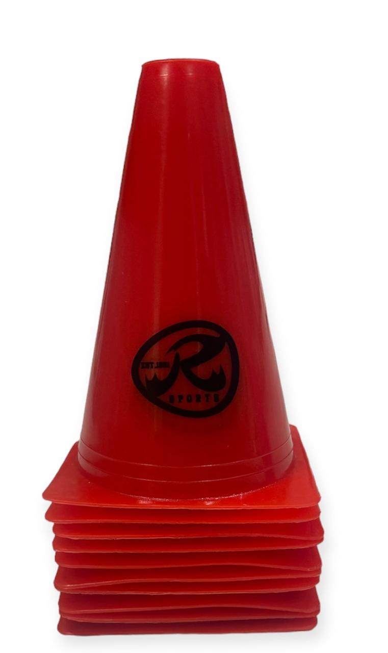 Ronex Agility Training Sport Cone Pack of 10 15cm/6 inch