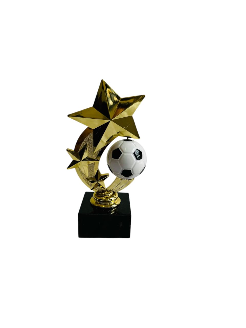 F-83 Soccer Ball Figurine Trophy with Marble Base 13.2cm