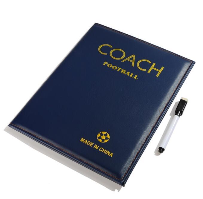 Soccer Foldable Magnetic Coaching Board - Portable Strategy Tactic Board with Player Markers, Pen & Eraser