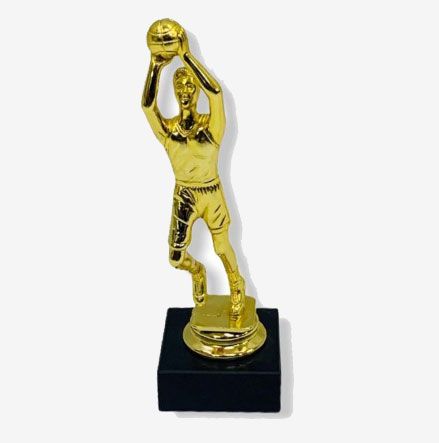 F-001 Gold Figurine Trophy with Marble Base