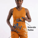 RONEX RC-912 Sublimated Netball Dress Set (10 Pack) – Adult Kit with Removable Position Patches (Front & Back)