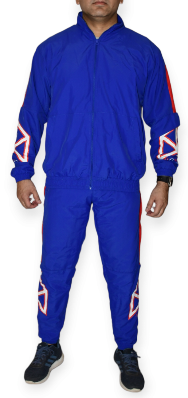 Syp Ronex RONEX Windbreaker Unisex Nylon Regular Tracksuit Set Royal/Red/White ...