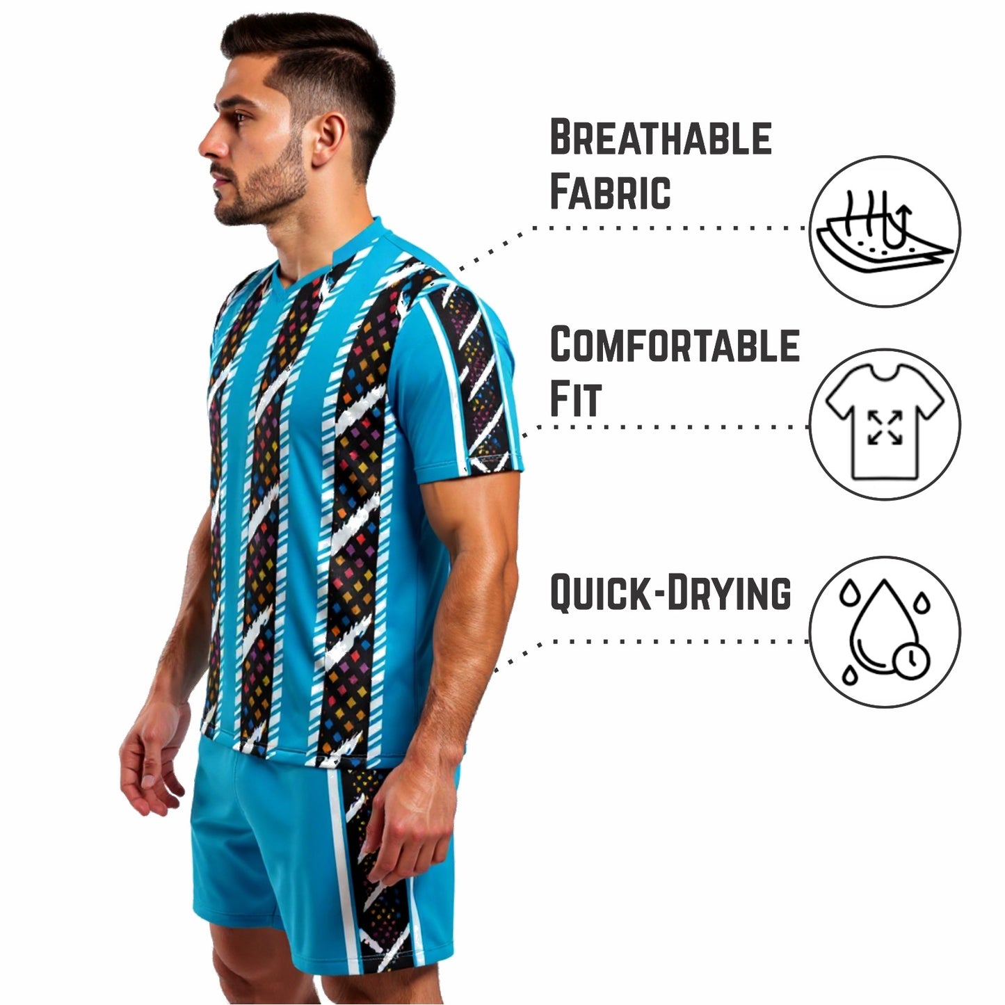 Ronex Soccer Kit RC-749 – African Traditional Design | Full Team Combo Set of 15 (Adult)