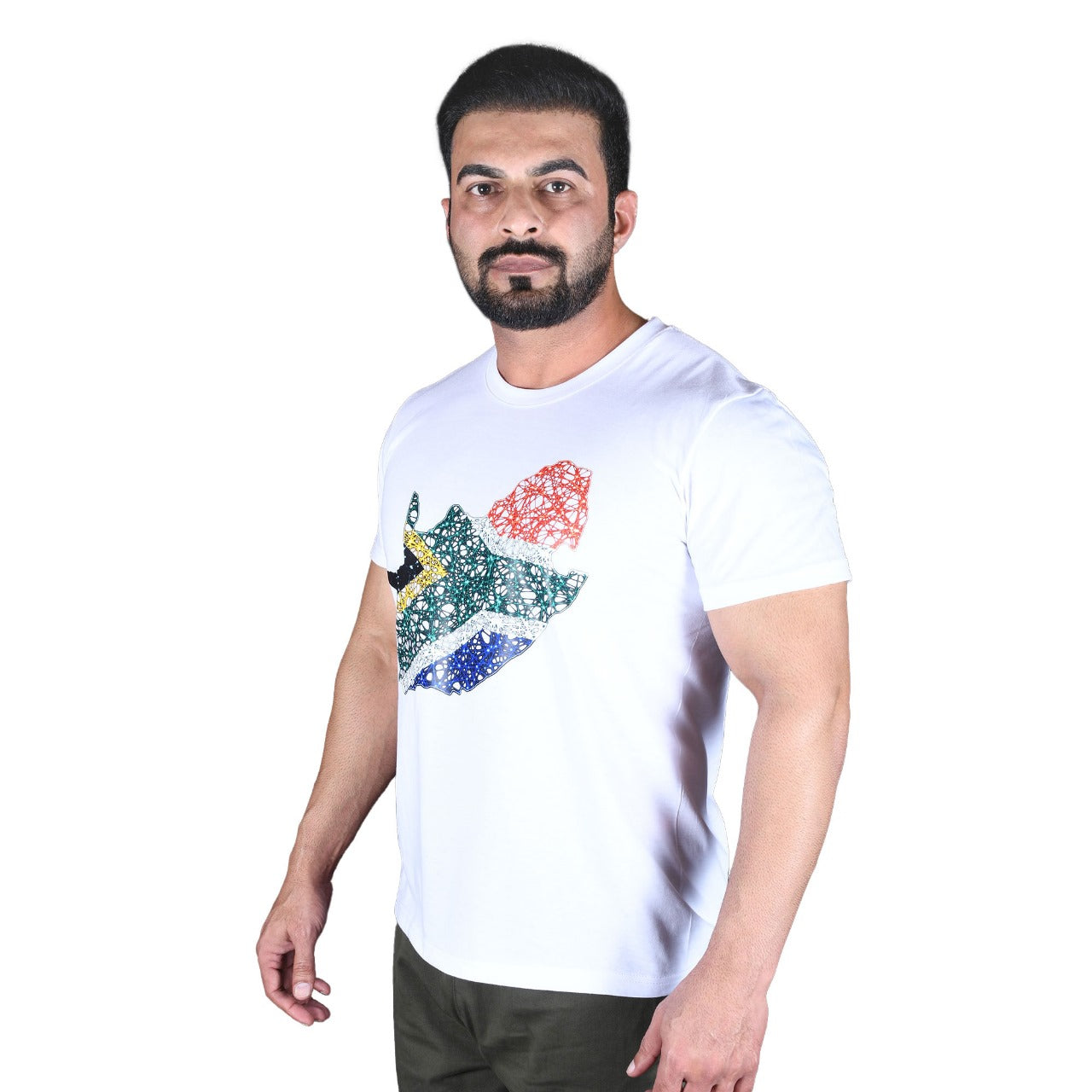 South African Map Round-Neck Supporters T-Shirt Unisex