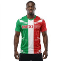Mexico Flag Sublimation T-Shirt – Mexican Tricolor Graphic Tee – Short Sleeve Patriotic Sports Shirt