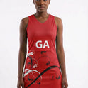 RONEX RC-912 Sublimated Netball Dress Set (10 Pack) – Adult Kit with Removable Position Patches (Front & Back)