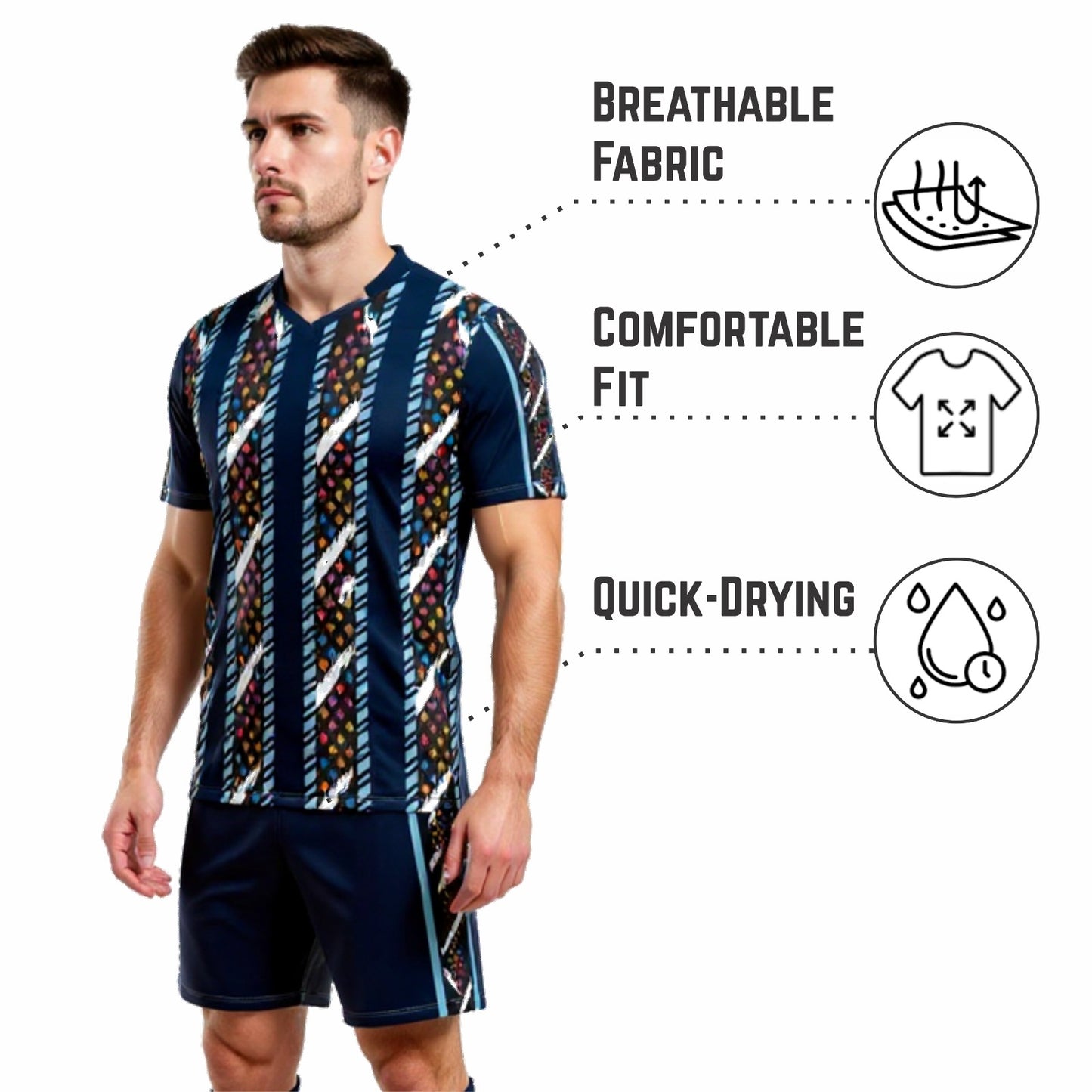 Ronex Soccer Kit RC-749 – African Traditional Design | Full Team Combo Set of 15 (Adult)