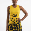 RONEX RC-912 Sublimated Netball Dress Set (10 Pack) – Adult Kit with Removable Position Patches (Front & Back)