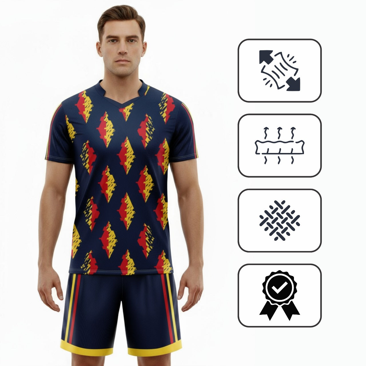 Ronex RC-751 Soccer Kit – New Sublimation Designs to Choose From | Full Team Combo Set of 15 (Adult Size)