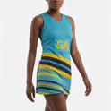 RONEX RC-912 Sublimated Netball Dress Set (10 Pack) – Adult Kit with Removable Position Patches (Front & Back)
