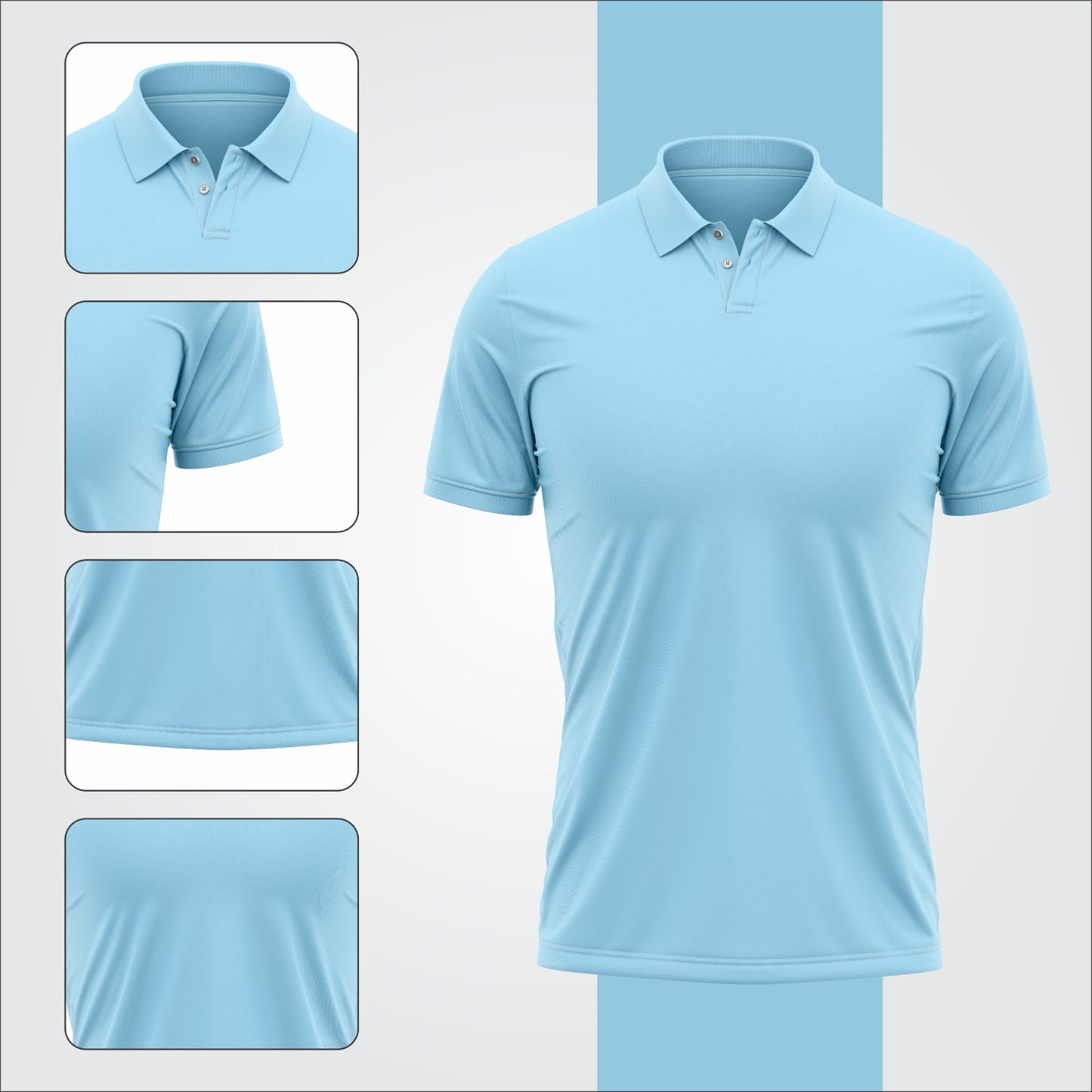 Ronex Plain Golf Shirt RC-1722 – Breathable & Quick Dry Performance Wear