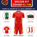 RC-748 Soccer Kit – Full Team Combo Set of 15 | Numbered Tops, Goalkeeper Kit, Socks & Bag | Pre-Junior, Youth & Adult Sizes Available