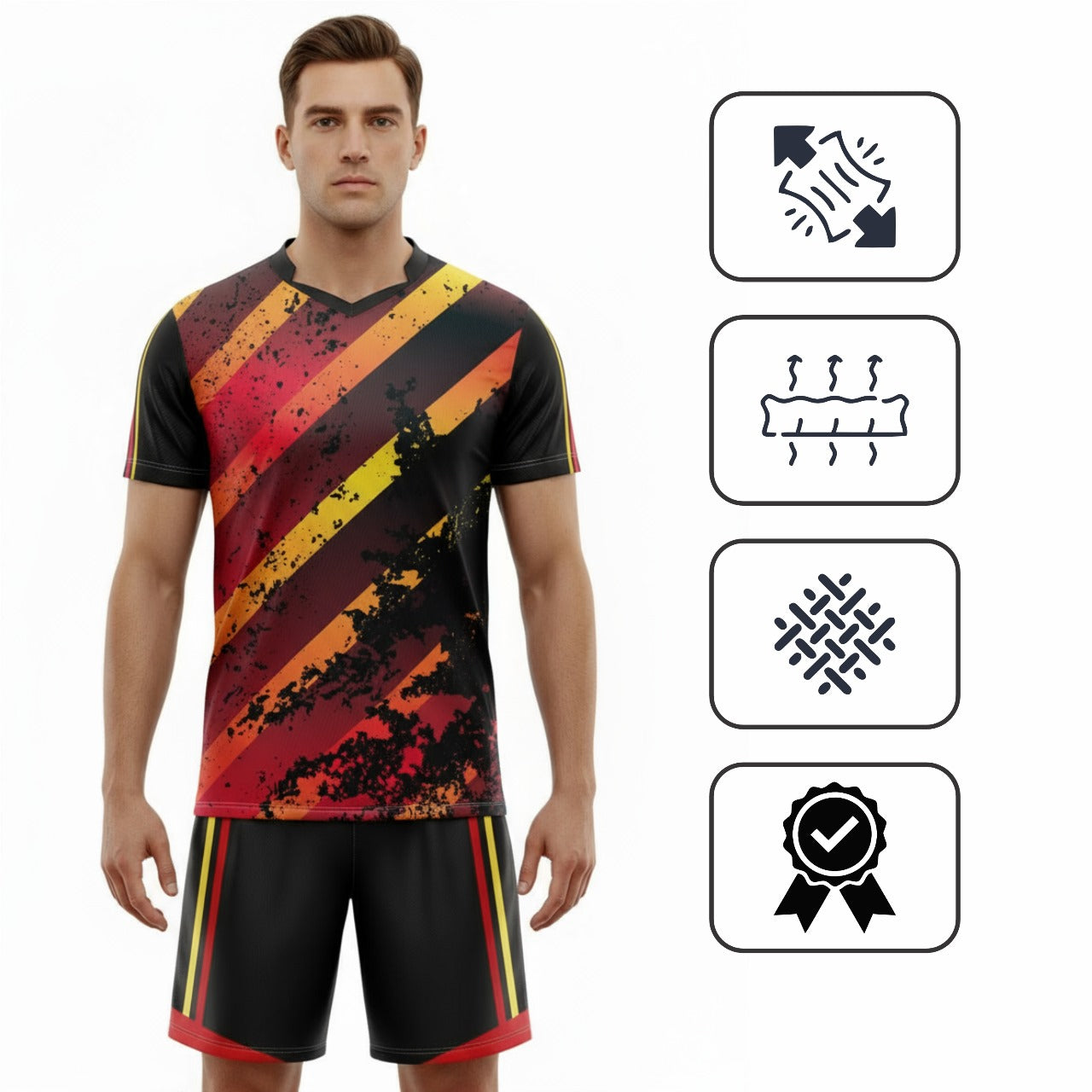 Ronex RC-751 Soccer Kit – New Sublimation Designs to Choose From | Full Team Combo Set of 15 (Adult Size)
