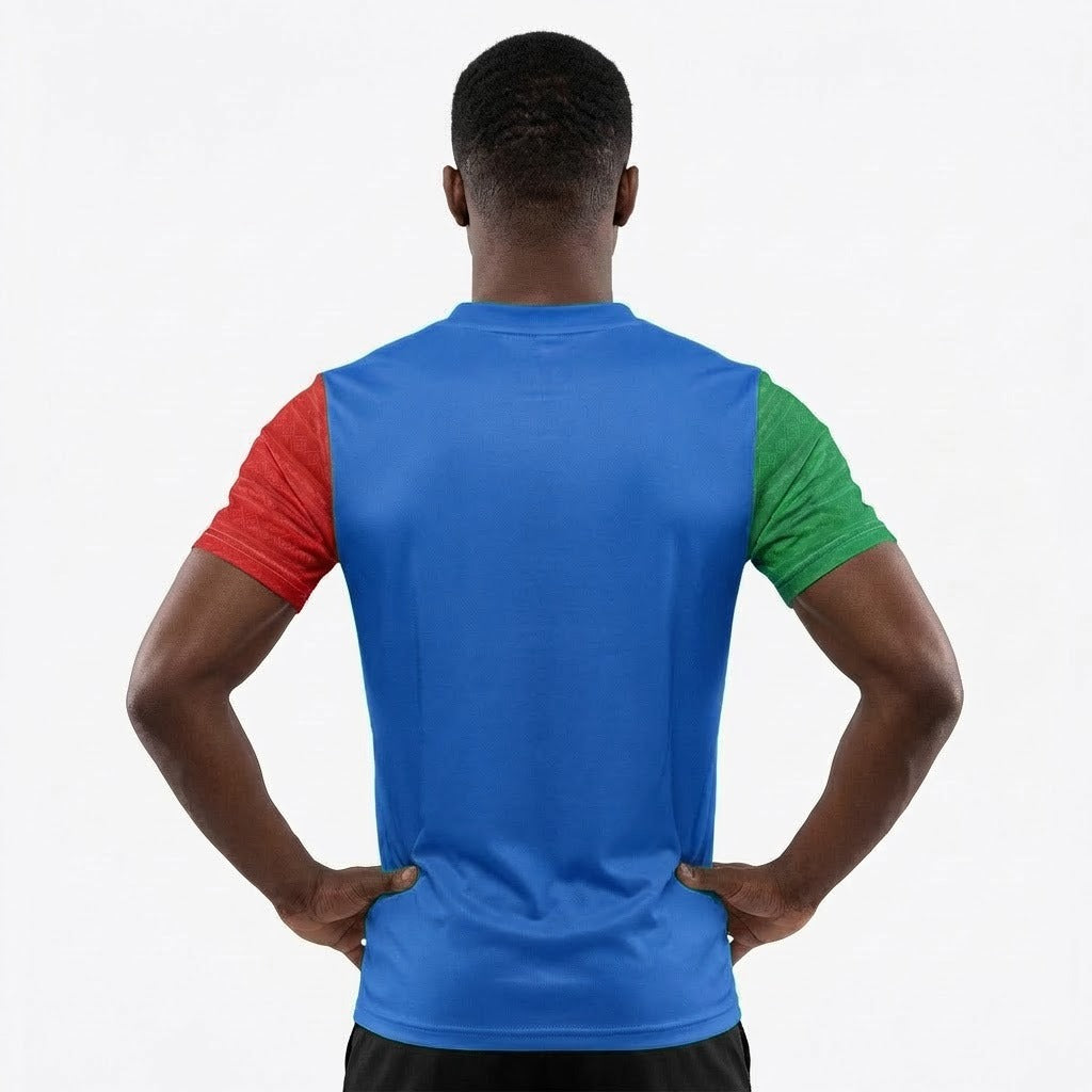Italia Flag Sublimation T-Shirt – Italian Tricolor Graphic Tee – Short Sleeve Patriotic Sports Shirt