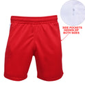 Ronex Fashion Training Shorts with Hidden-Zip Side Pockets