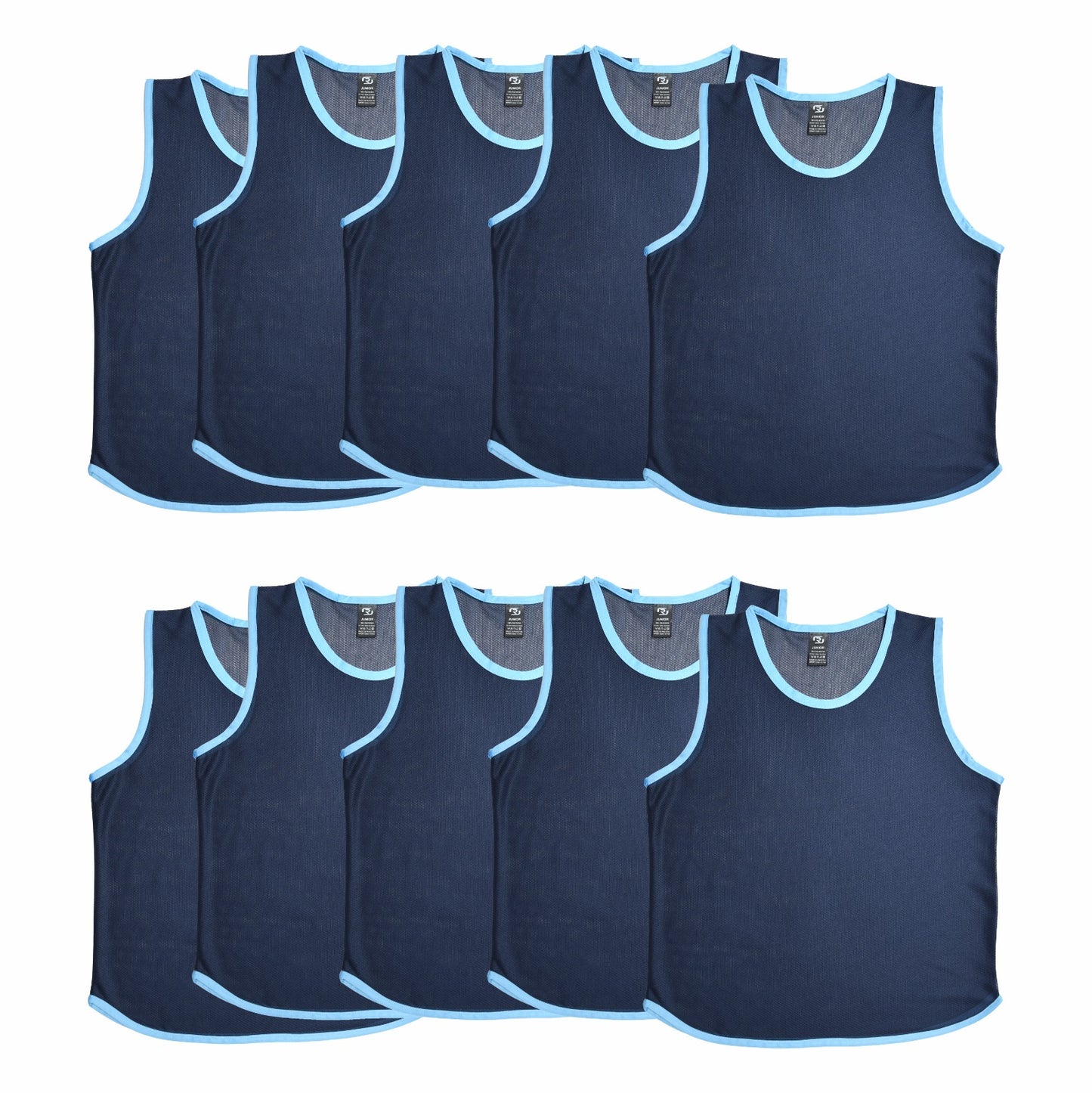 Ronex Training Bibs/Vest Set – Pack of 10 (Junior & Senior Sizes) – Multiple Colours Available