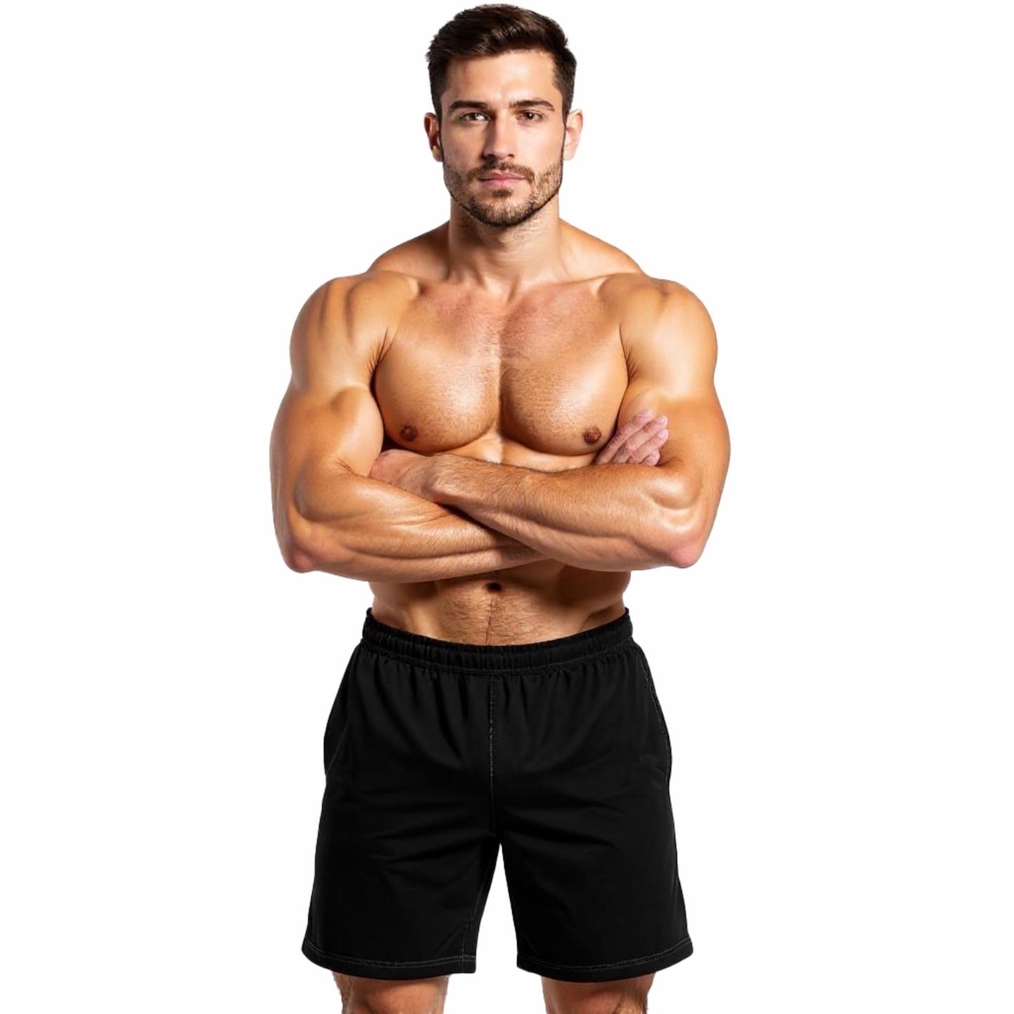 Ronex Jacquard Training Shorts - Breathable Quick-Dry with Pockets