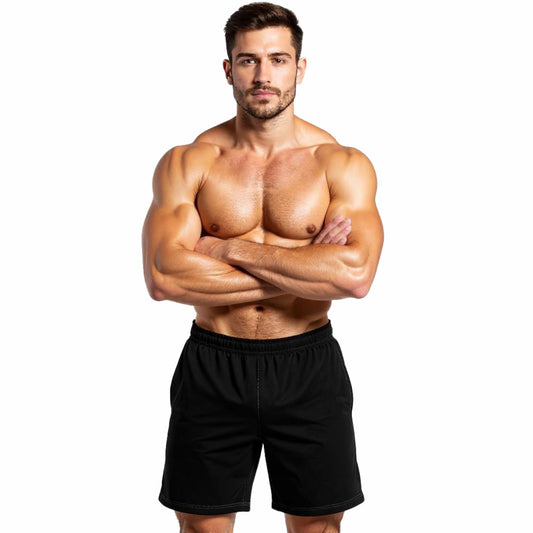 Ronex Jacquard Training Shorts - Breathable Quick-Dry with Pockets