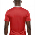 Canada Flag Sublimation T-Shirt – Red & White Maple Leaf Graphic Tee – Short Sleeve Patriotic Sports Shirt