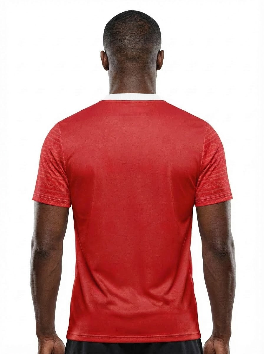 Canada Flag Sublimation T-Shirt – Red & White Maple Leaf Graphic Tee – Short Sleeve Patriotic Sports Shirt