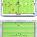 Soccer Tactics Board Green – Professional Magnetic Football Coaching Board | Double-Sided Strategy Board with Player Markers, Pen & Eraser | Portable Aluminum Frame 45×30cm