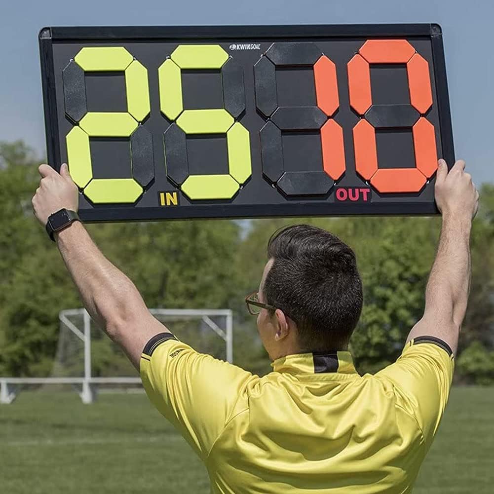 Player Substitution Board – Double Digit Manual Flip Board - Double Sided