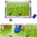 Soccer Tactics Board Green – Professional Magnetic Football Coaching Board | Double-Sided Strategy Board with Player Markers, Pen & Eraser | Portable Aluminum Frame 45×30cm