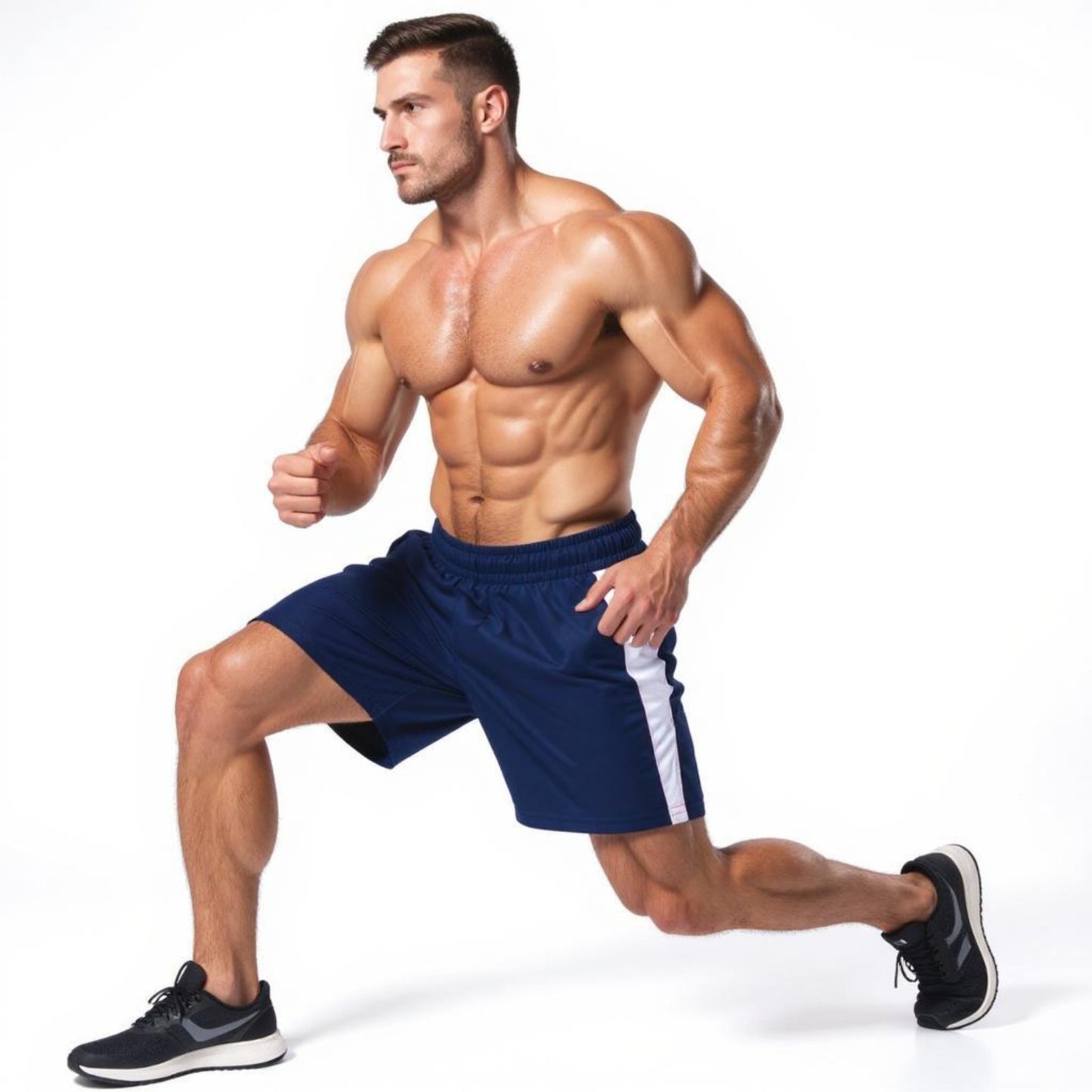 Ronex Fashion Training Shorts with Hidden-Zip Side Pockets