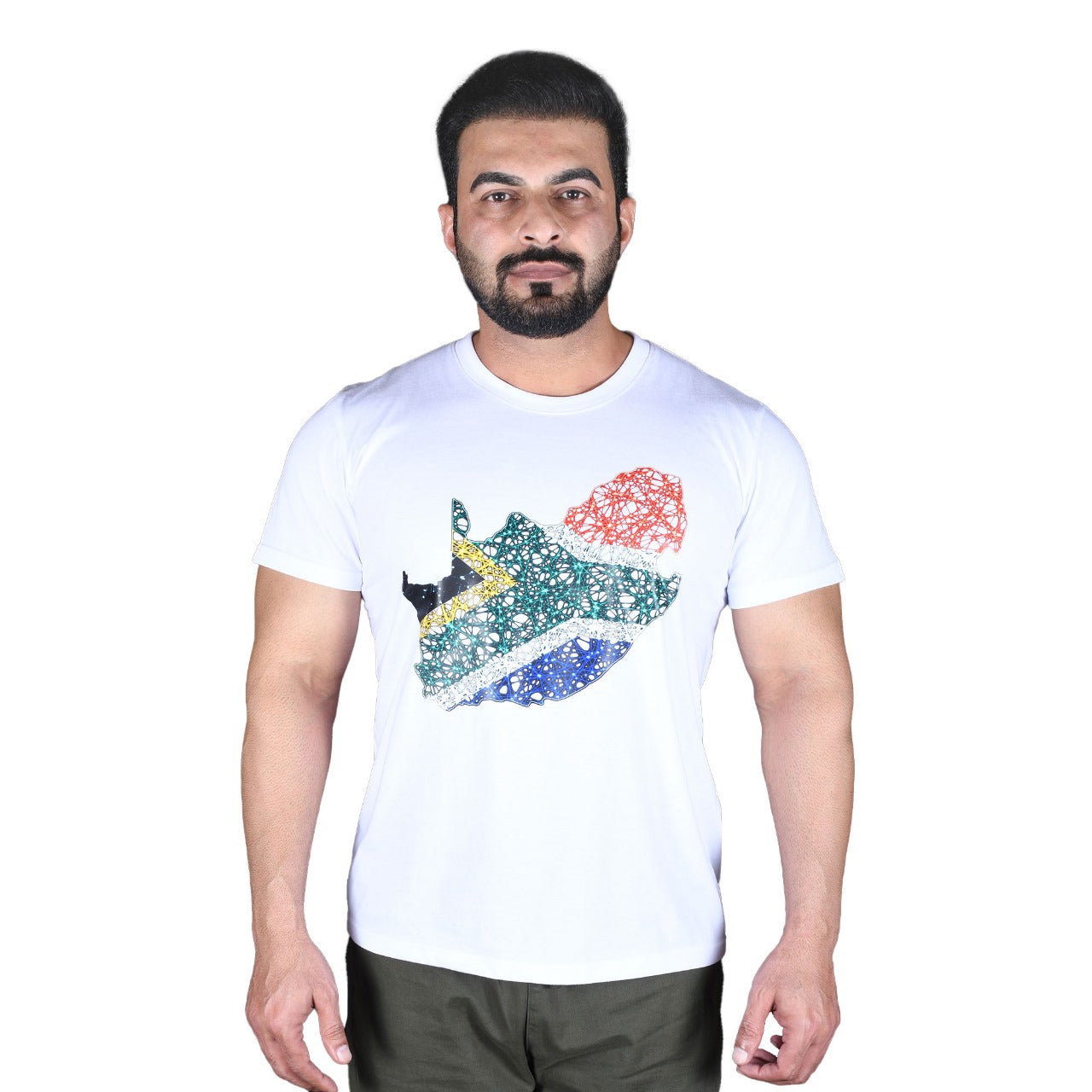 South African Map Round-Neck Supporters T-Shirt Unisex