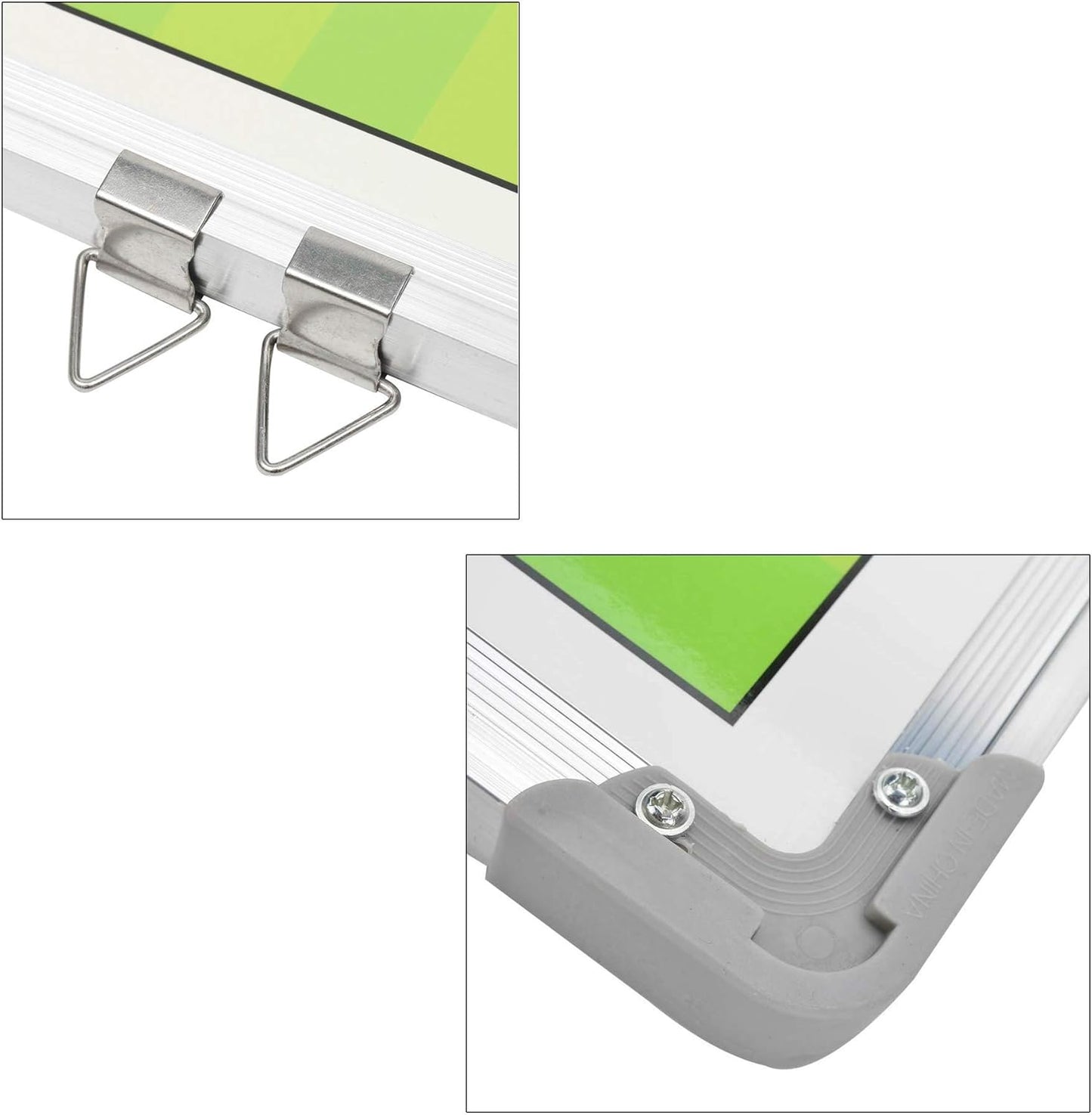 Soccer Tactics Board Green – Professional Magnetic Football Coaching Board | Double-Sided Strategy Board with Player Markers, Pen & Eraser | Portable Aluminum Frame 45×30cm