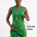 RONEX RC-912 Sublimated Netball Dress Set (10 Pack) – Adult Kit with Removable Position Patches (Front & Back)