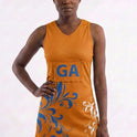 RONEX RC-912 Sublimated Netball Dress Set (10 Pack) – Adult Kit with Removable Position Patches (Front & Back)