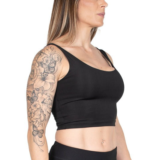 Ronex Women's Crop Tank Top Gym Workout Athletic Yoga Excercise