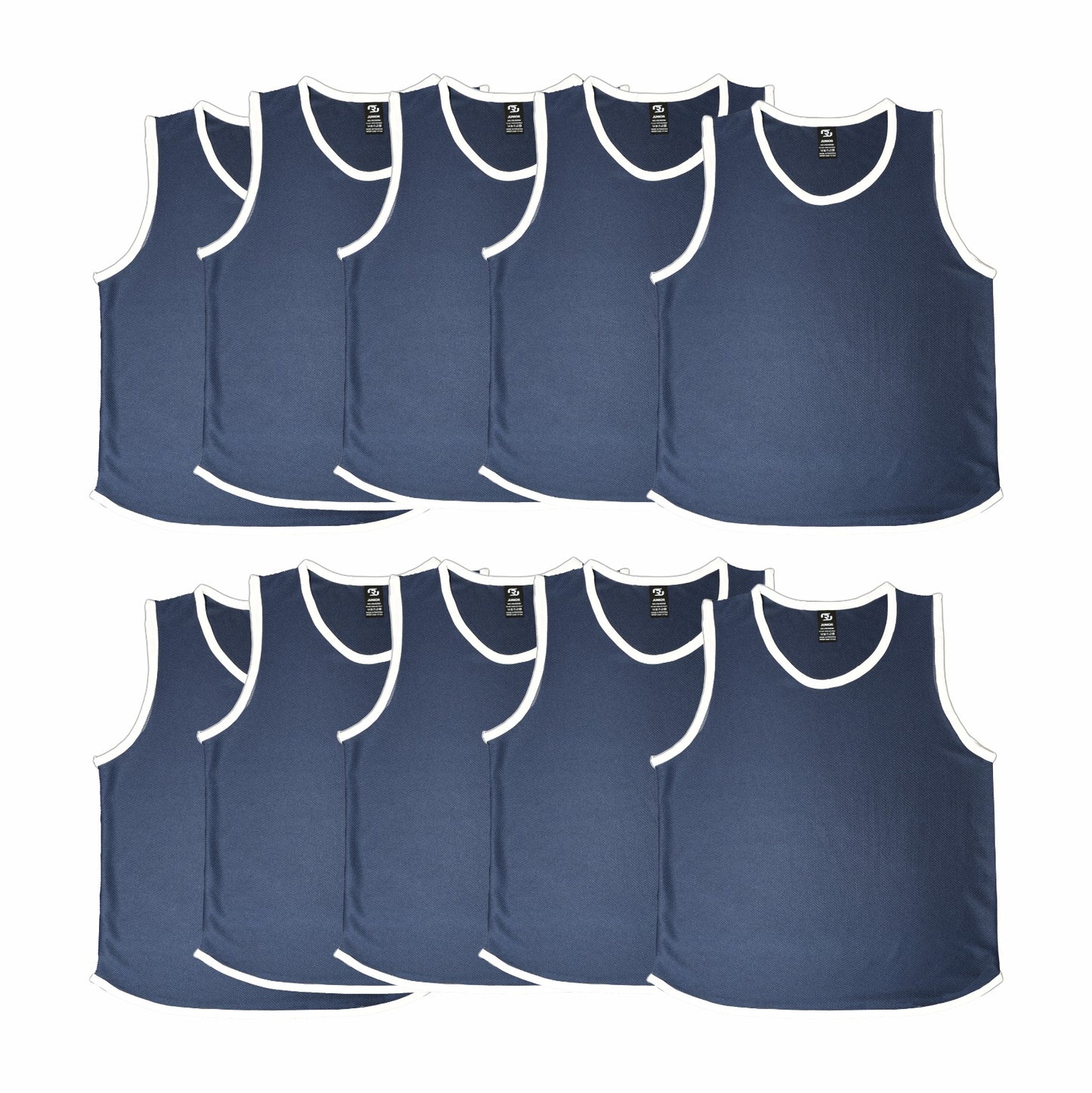 Ronex Training Bibs/Vest Set – Pack of 10 (Junior & Senior Sizes) – Multiple Colours Available
