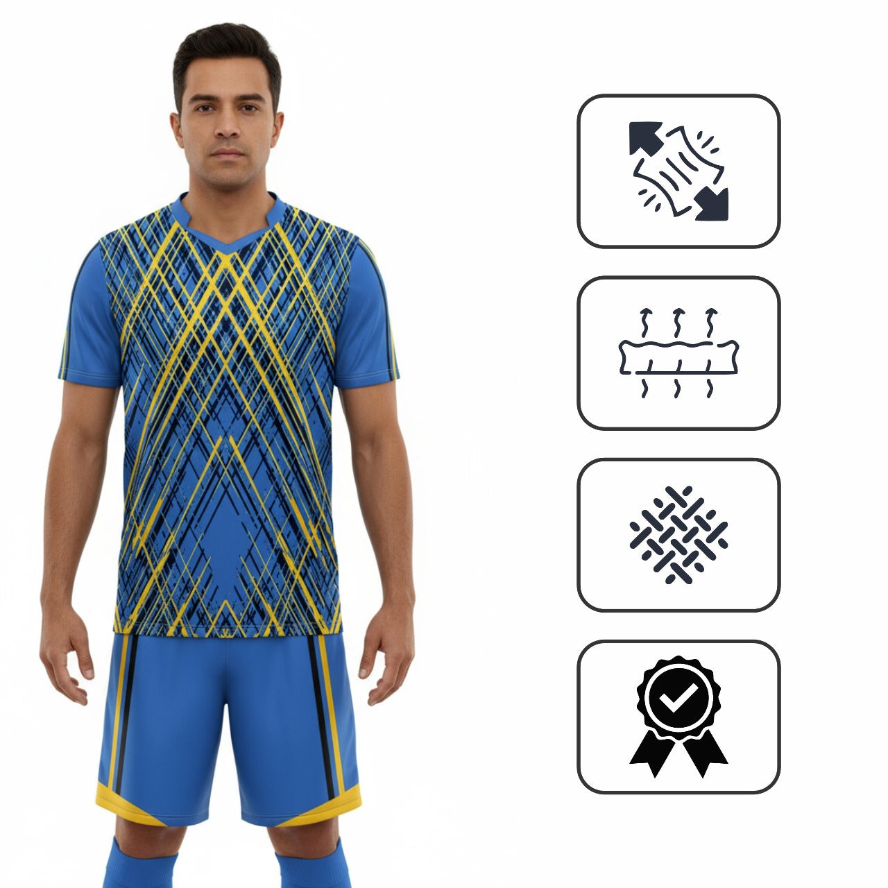 Ronex RC-751 Soccer Kit – New Sublimation Designs to Choose From | Full Team Combo Set of 15 (Adult Size)