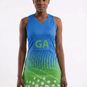 RONEX RC-912 Sublimated Netball Dress Set (10 Pack) – Adult Kit with Removable Position Patches (Front & Back)