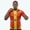 Spain / España Flag Sublimation T-Shirt – Red & Yellow Graphic Tee – Short Sleeve Patriotic Sports Shirt