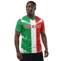 Mexico Flag Sublimation T-Shirt – Mexican Tricolor Graphic Tee – Short Sleeve Patriotic Sports Shirt