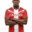 Canada Flag Sublimation T-Shirt – Red & White Maple Leaf Graphic Tee – Short Sleeve Patriotic Sports Shirt