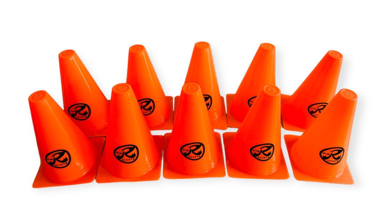 Ronex Agility Training Sport Cone Pack of 10 15cm/6 inch