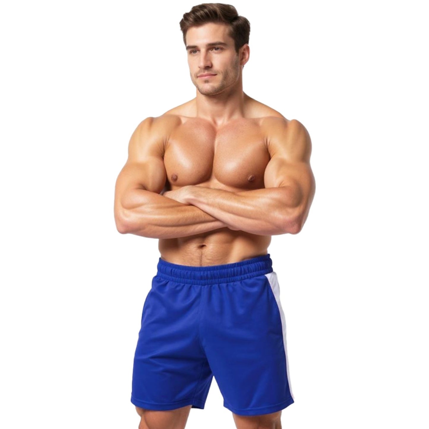 Ronex Fashion Training Shorts with Hidden-Zip Side Pockets