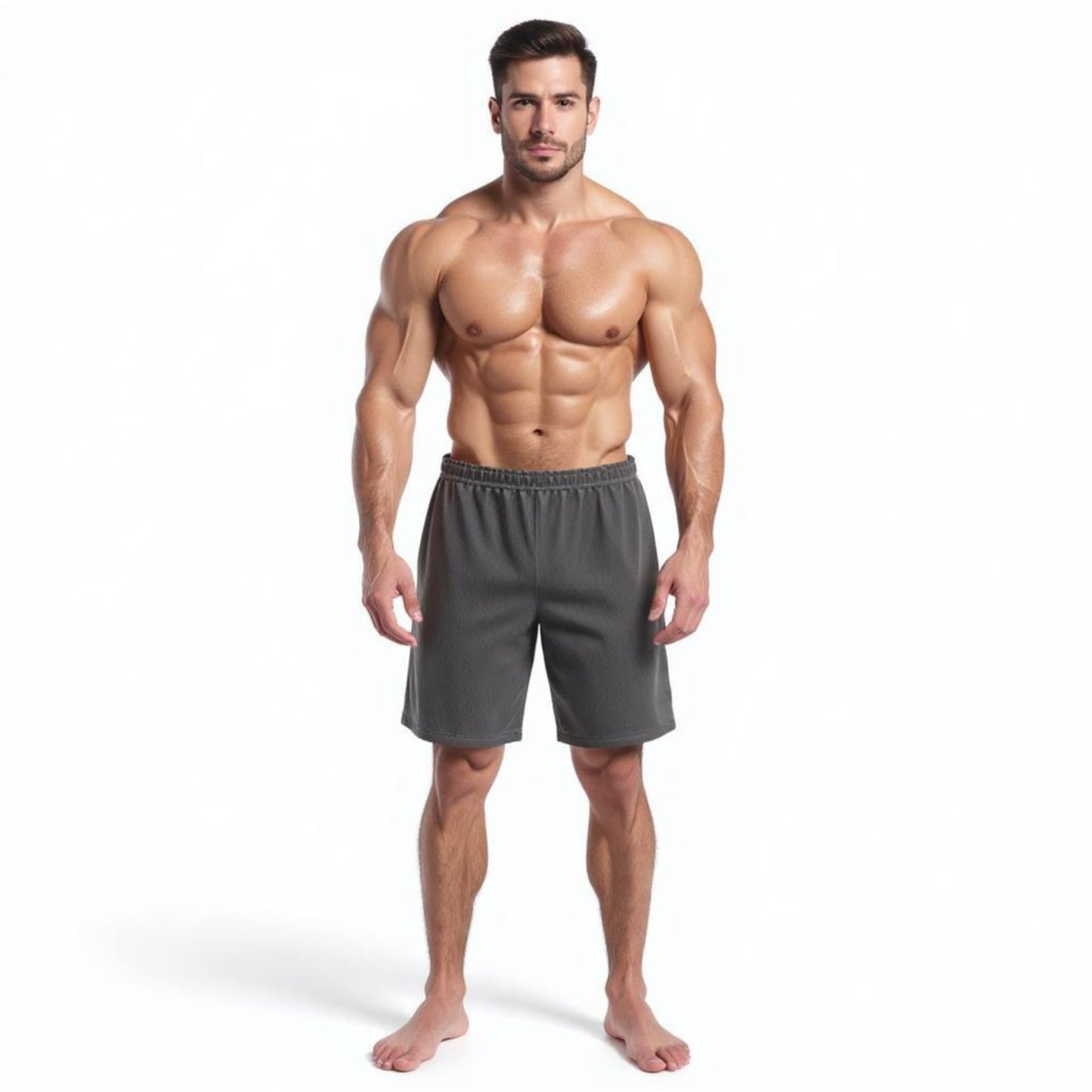 Ronex Jacquard Training Shorts - Breathable Quick-Dry with Pockets