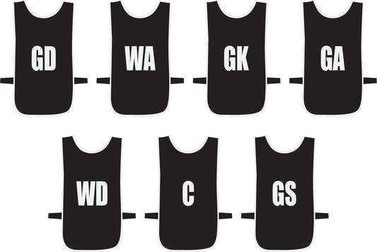 Ronex Netball Bibs With Positions Front/Back
