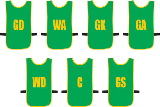 Ronex Netball Bibs With Positions Front/Back