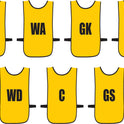 Ronex Netball Bibs With Positions Front/Back