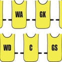 Ronex Netball Bibs With Positions Front/Back