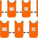 Ronex Netball Bibs With Positions Front/Back