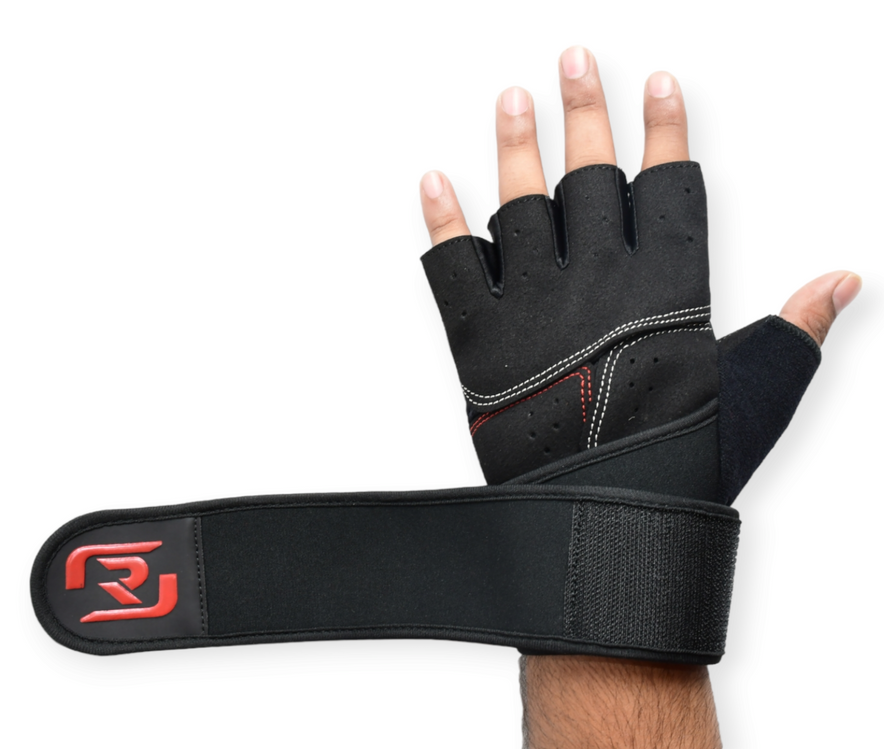 Wrist support top workout gloves