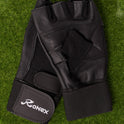 Ronex Leather Gym Gloves Black