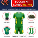 RC-748 Soccer Kit – Full Team Combo Set of 15 | Numbered Tops, Goalkeeper Kit, Socks & Bag | Pre-Junior, Youth & Adult Sizes Available